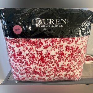 Ralph Lauren Rhyne Floral Flannel King Comforter Set